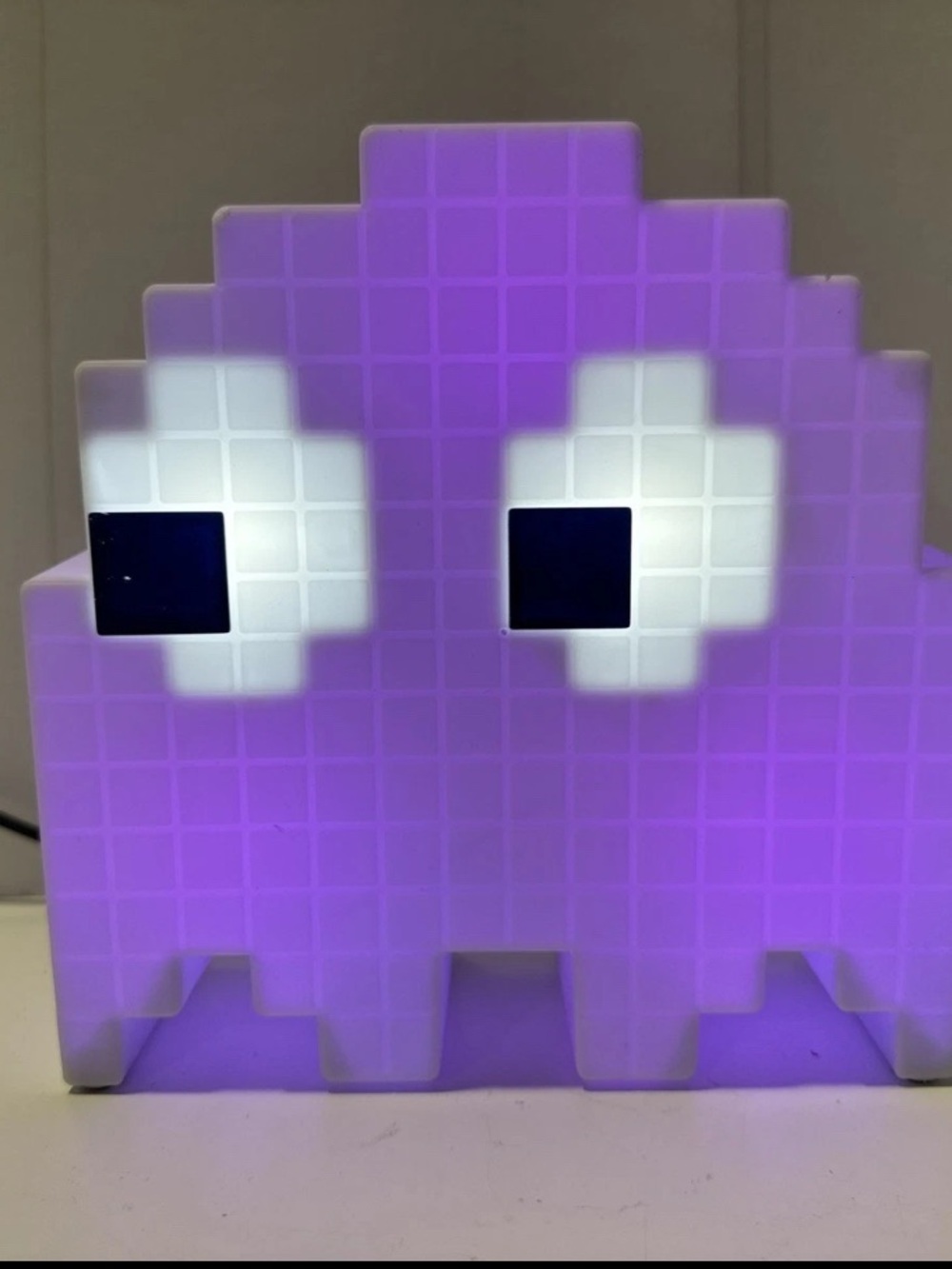 Purple Pixel Ghost LED Night Light - Gaming Accent